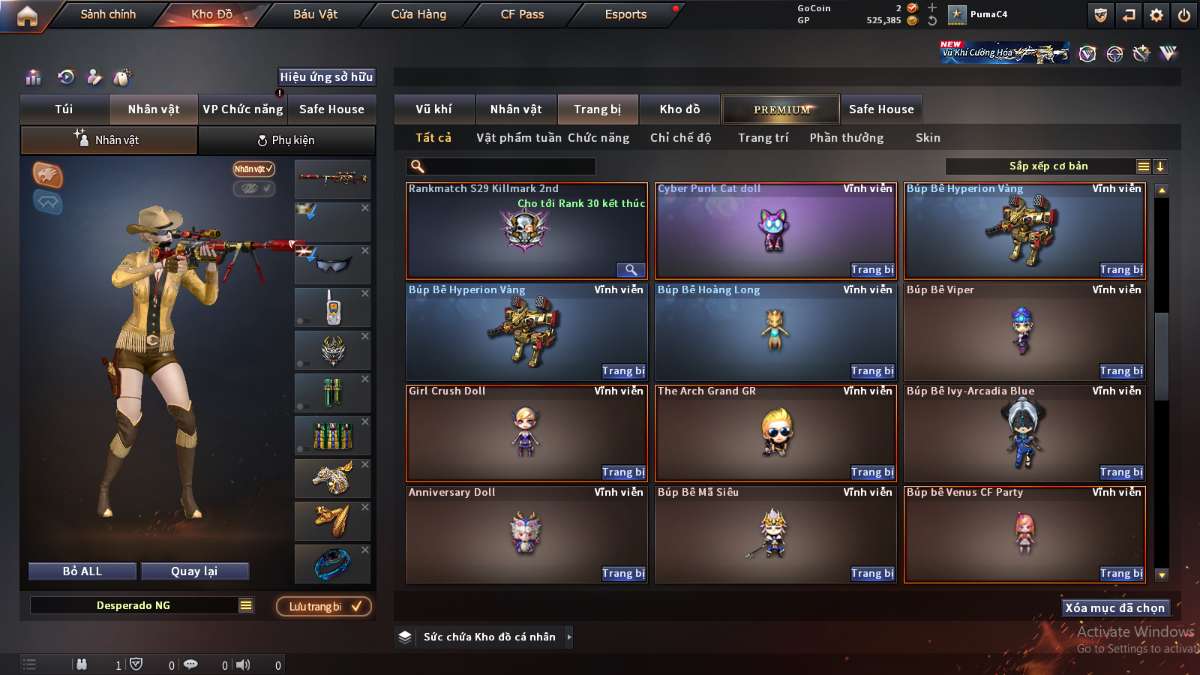 shop acc cf uy tin gia re